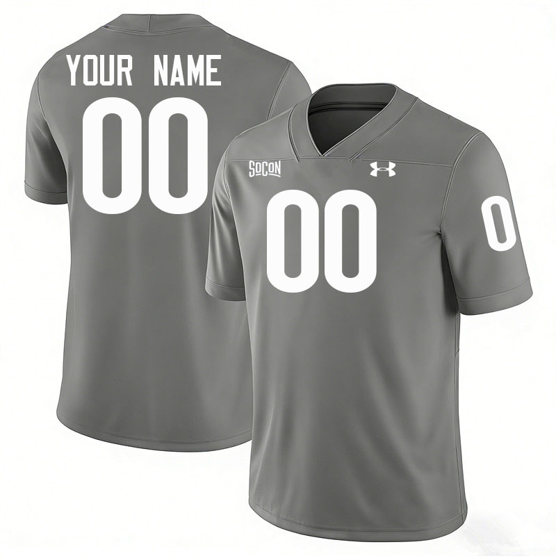 Custom VMI Keydets Name And Number Football Jerseys-Grey
